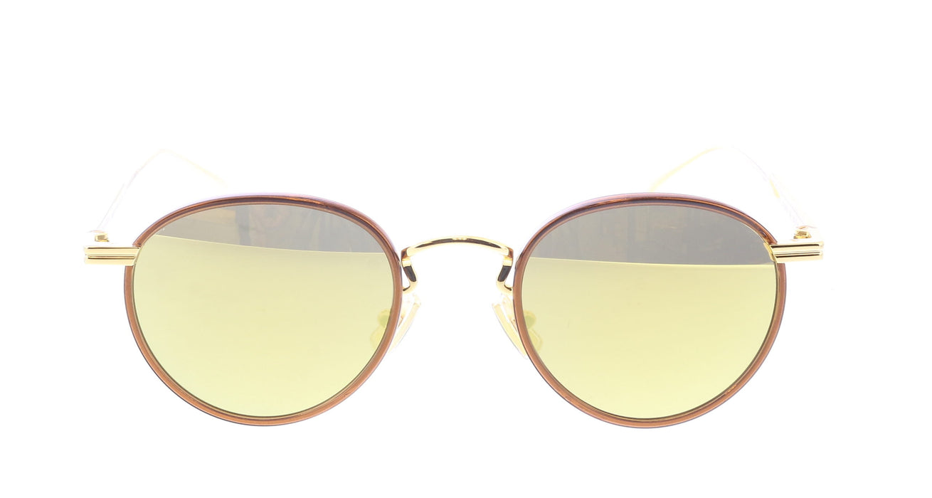 Bottega Veneta BV1389S-004  Round Gold Sunglasses