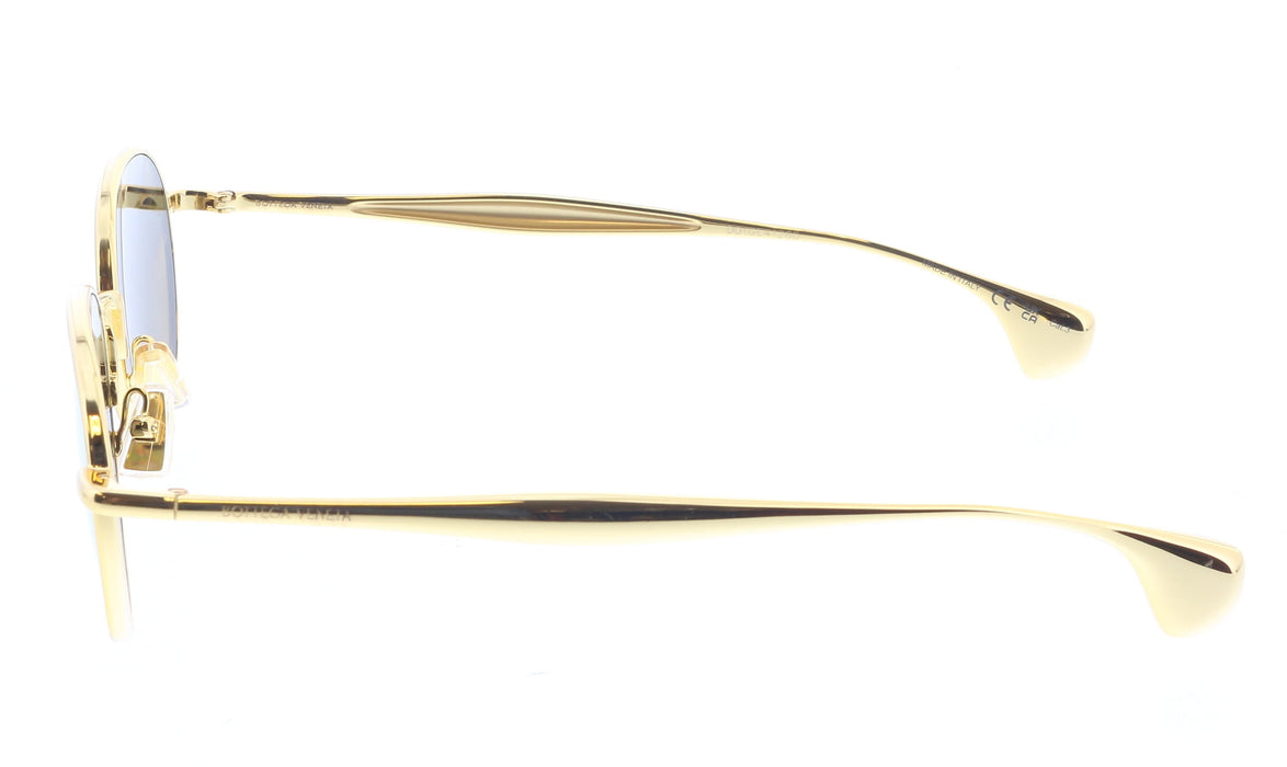 Bottega Veneta BV1396S-002 Gold Round Sunglasses  Mirrored