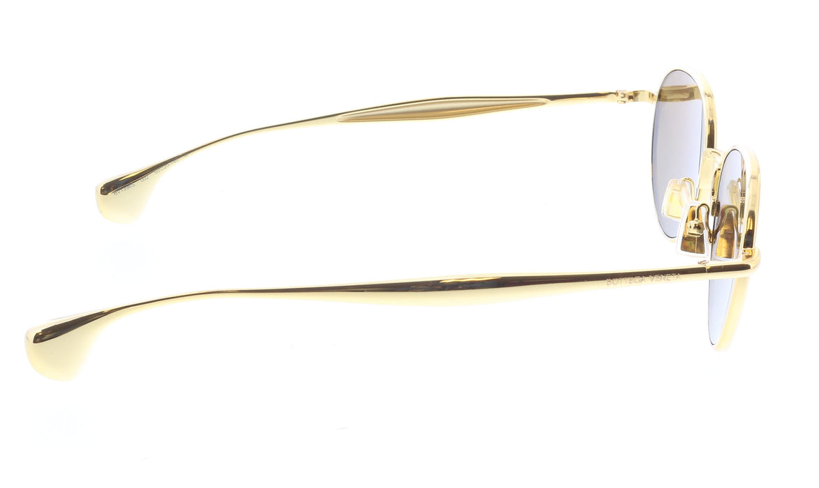 Bottega Veneta BV1396S-002 Gold Round Sunglasses  Mirrored