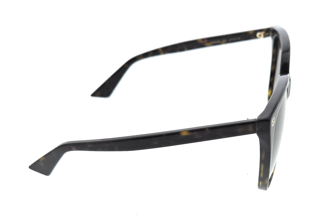 Gucci GG0022S-003 Oversized Havana Square Sunglasses with Gradient Lenses