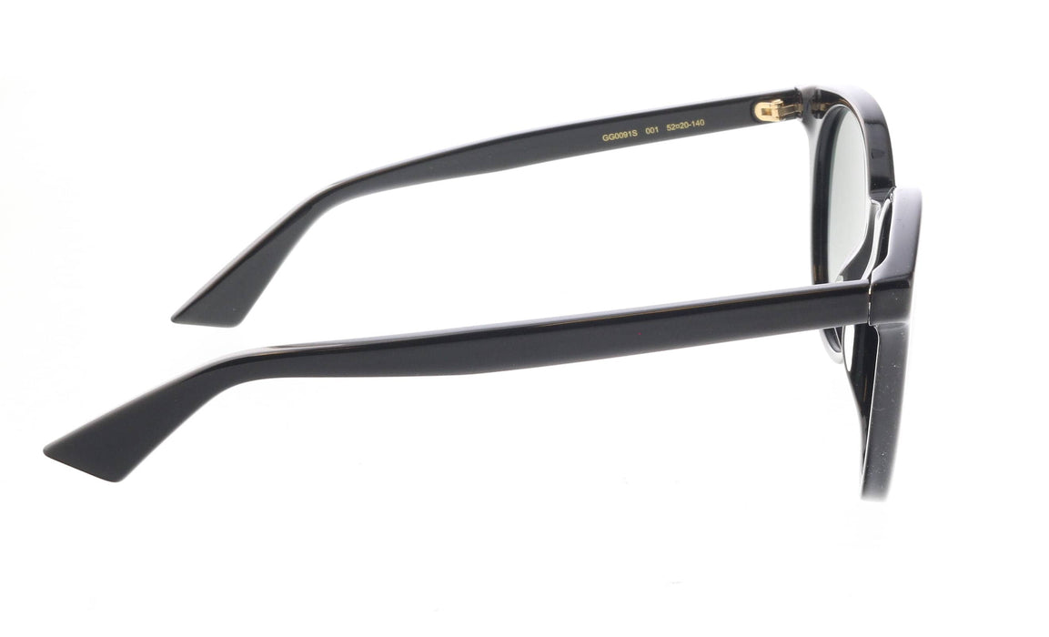 Gucci GG0091S-001  Black Round Sunglasses Timeless Italian Luxury
