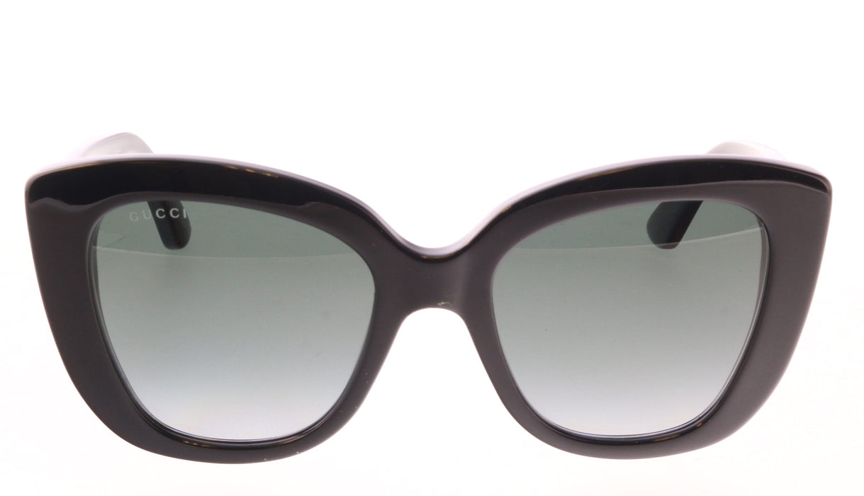 Gucci GG0327S-001 Oversized Black Cat-Eye Sunglasses