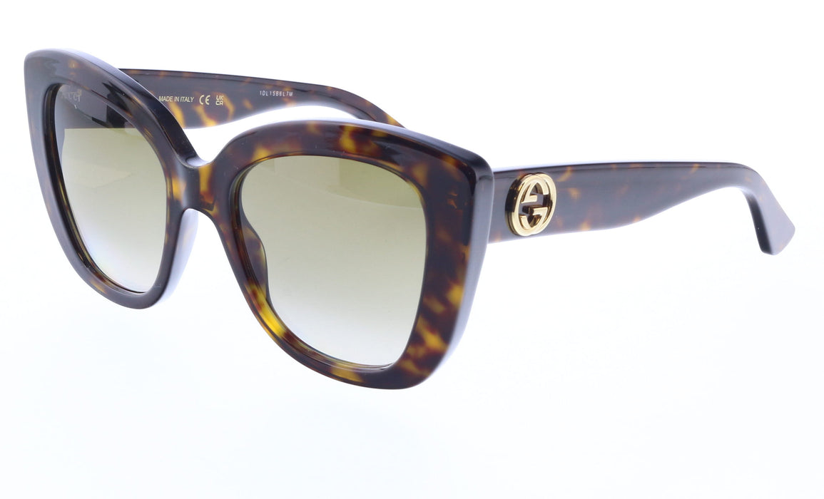 Gucci GG0327S-002 Tortoiseshell Cat-Eye Sunglasses
