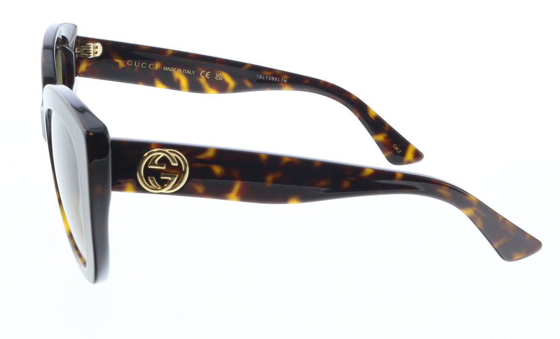 Gucci GG0327S-002 Tortoiseshell Cat-Eye Sunglasses