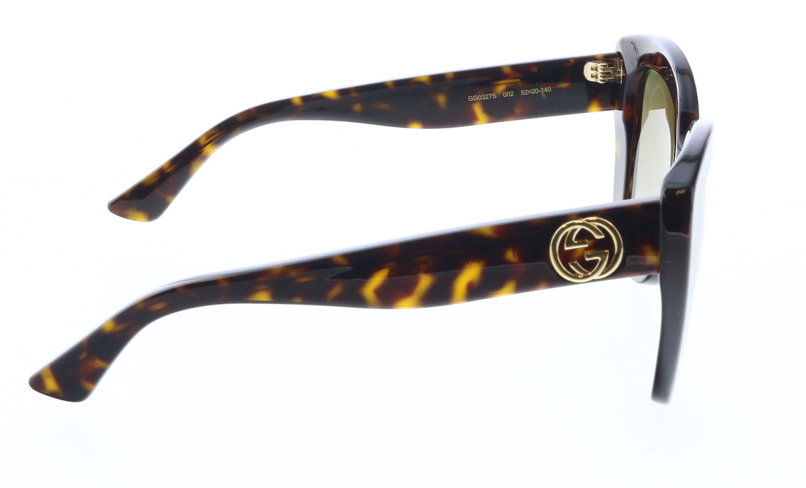 Gucci GG0327S-002 Tortoiseshell Cat-Eye Sunglasses