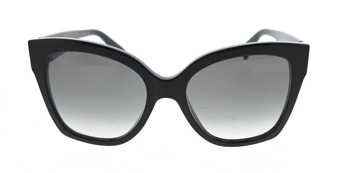 Gucci GG0459S-001 Oversized Black Square Sunglasses with Stripe Accent