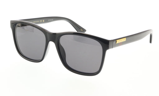 Gucci GG0746S-001 Matte Black Square Sunglasses with Grey Lenses