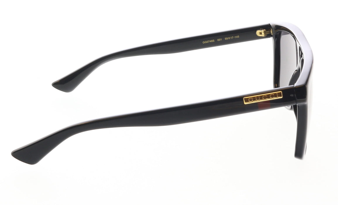 Gucci GG0748S-001 Menâ€™s Oversized Square Black Sunglasses
