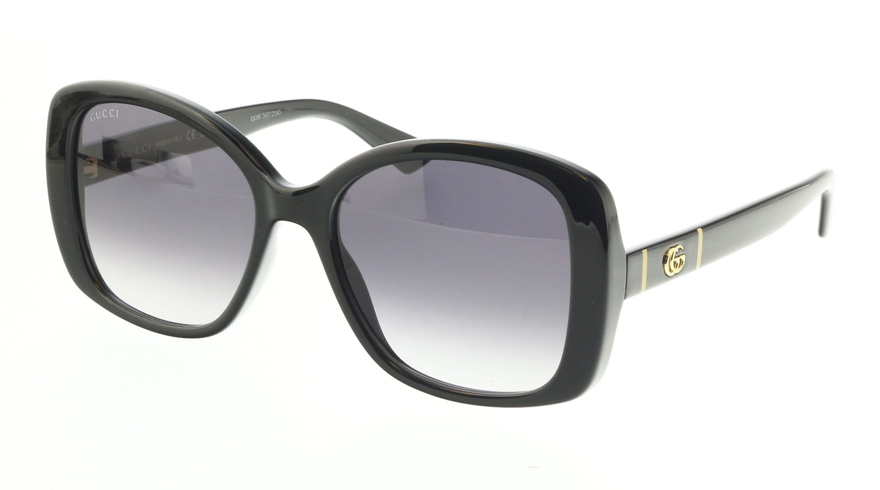 Gucci GG0762S-001 Oversized Black Gradient Square Sunglasses