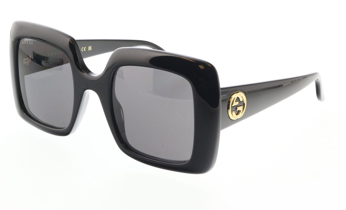 Gucci GG0896S-001 Oversized Square Black Sunglasses with Dark Solid Lenses