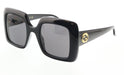 Gucci GG0896S-001 Oversized Square Black Sunglasses with Dark Solid Lenses