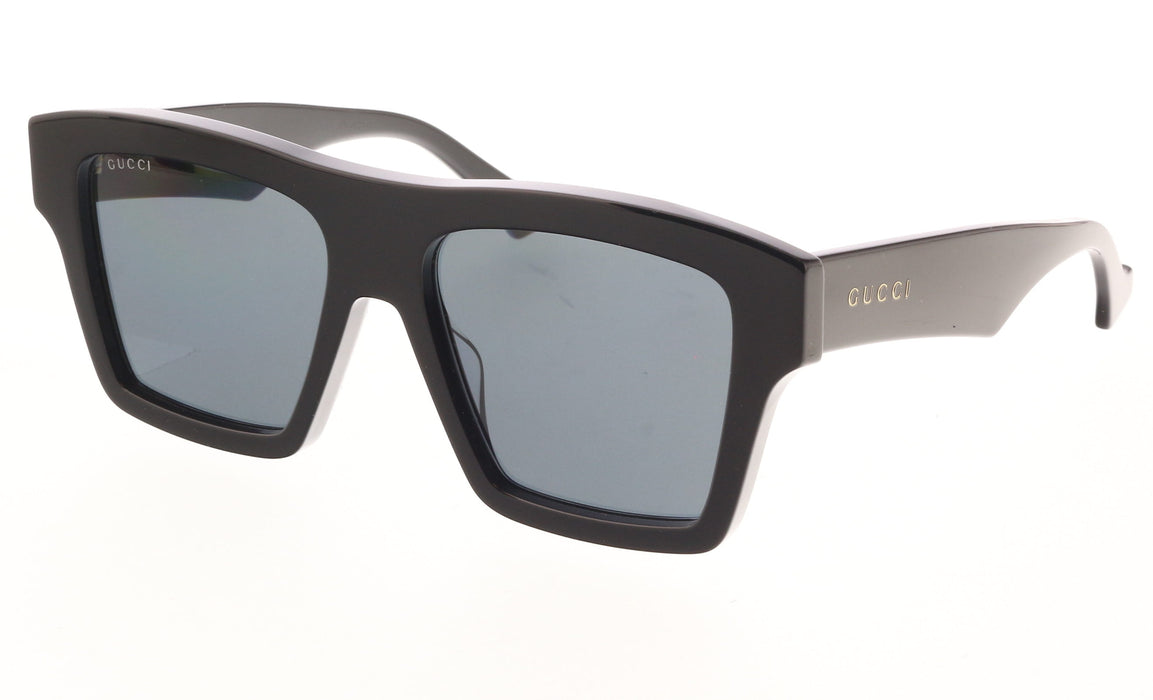 Gucci GG0962S-005 Bold Matte Black Angular Frame Sunglasses for Men