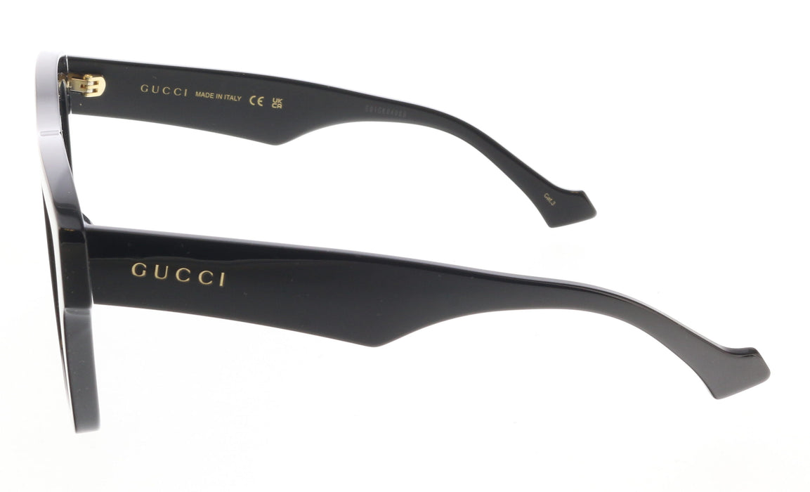 Gucci GG0962S-005 Bold Matte Black Angular Frame Sunglasses for Men