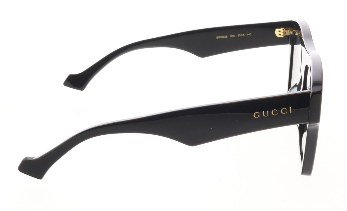 Gucci GG0962S-005 Bold Matte Black Angular Frame Sunglasses for Men