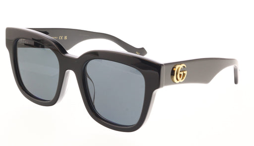Gucci GG0998S-001 Bold Oversized Square Sunglasses with Black Frame and Dark Len
