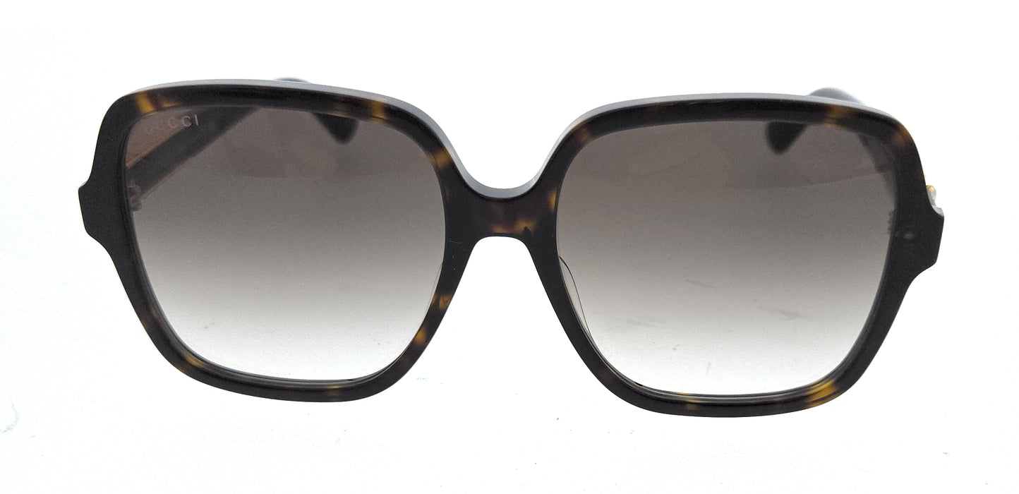 Gucci GG1189S-003 Oversized Square Brown Gradient Sunglasses Luxury Statement