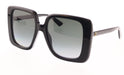Gucci GG1314S-001 Bold Oversized Square Sunglasses with Gradient Blue Lenses and