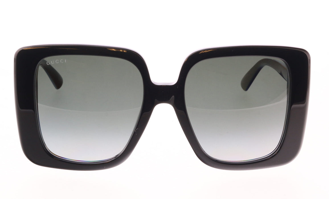 Gucci GG1314S-001 Bold Oversized Square Sunglasses with Gradient Blue Lenses and