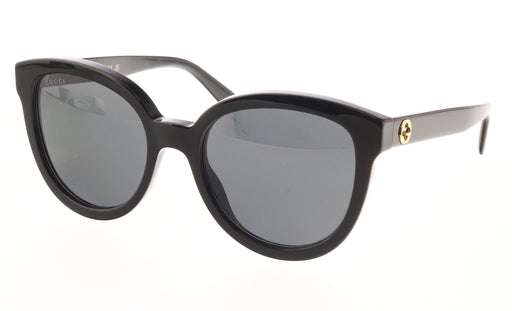 Gucci GG1315S-001  Oversized Cat-Eye Sunglasses with Gold Emblem