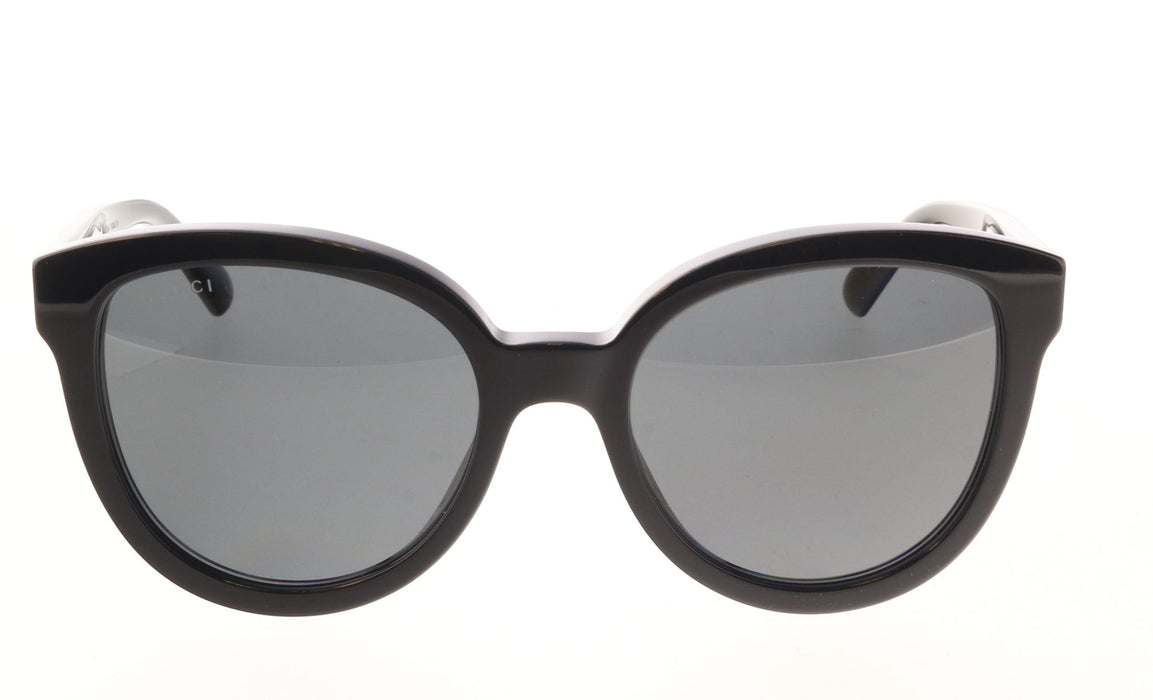 Gucci GG1315S-001  Oversized Cat-Eye Sunglasses with Gold Emblem