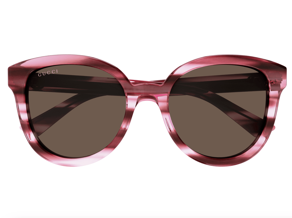 Gucci GG1315S-003  Oversized Pink Acetate Sunglasses with Gold-Tone Detail
