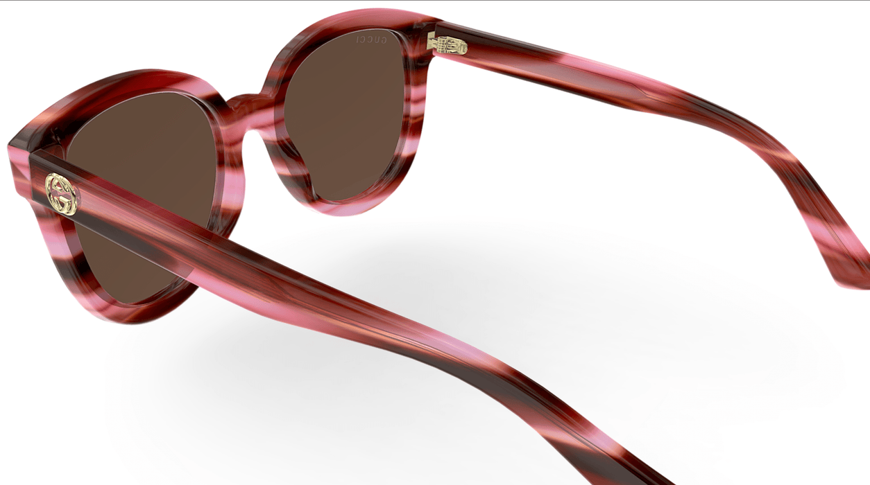 Gucci GG1315S-003  Oversized Pink Acetate Sunglasses with Gold-Tone Detail