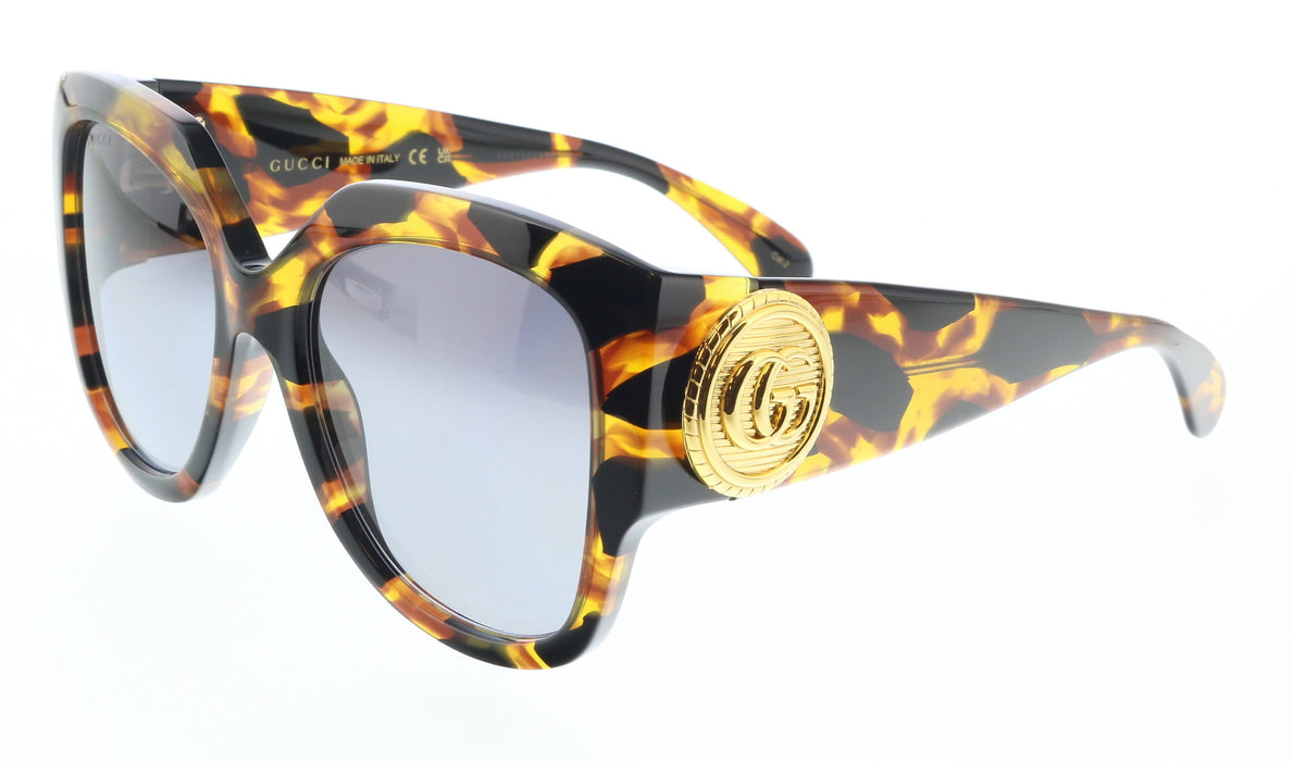 Gucci GG1407S-002 Havana Square Ladies Sunglasses