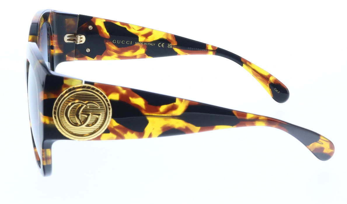 Gucci GG1407S-002 Havana Square Ladies Sunglasses