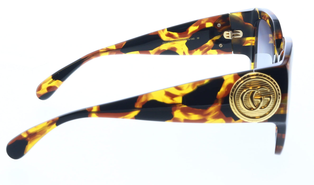 Gucci GG1407S-002 Havana Square Ladies Sunglasses