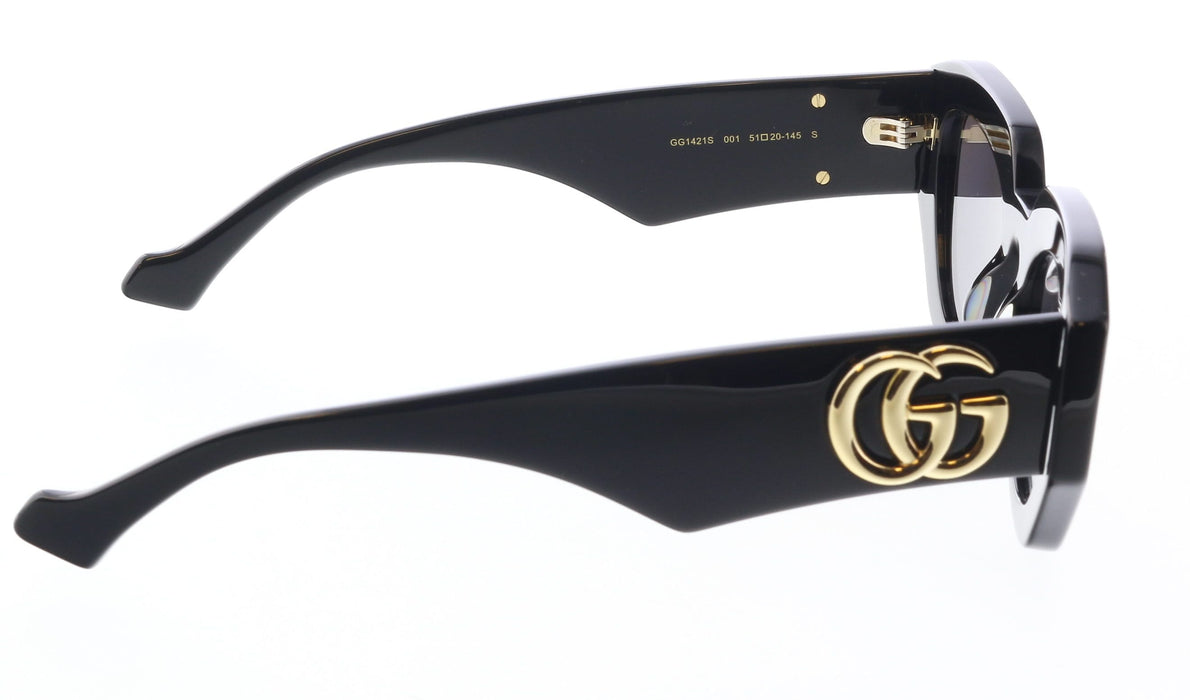 Gucci GG1421S-001 Black cat eye Ladies Sunglasses