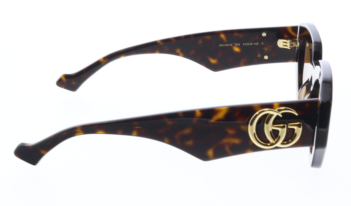 Gucci GG1421S-002 Havana cat eye Ladies Sunglasses