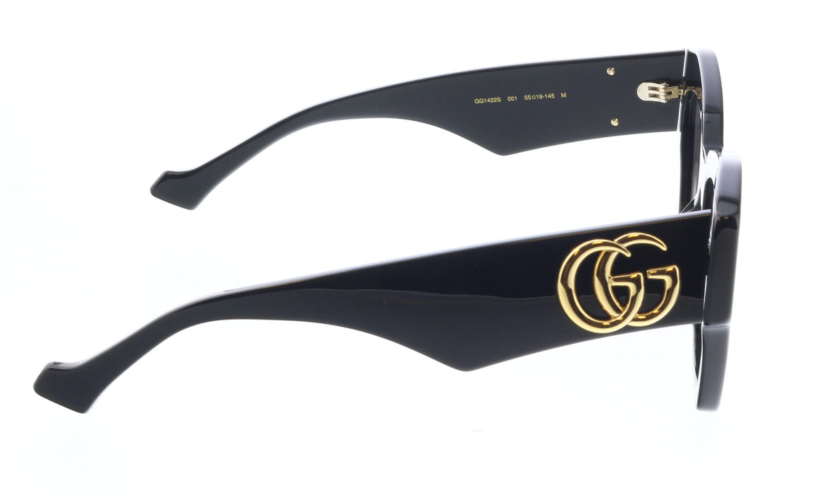 Gucci GG1422S-001 Black cat eye Ladies Sunglasses