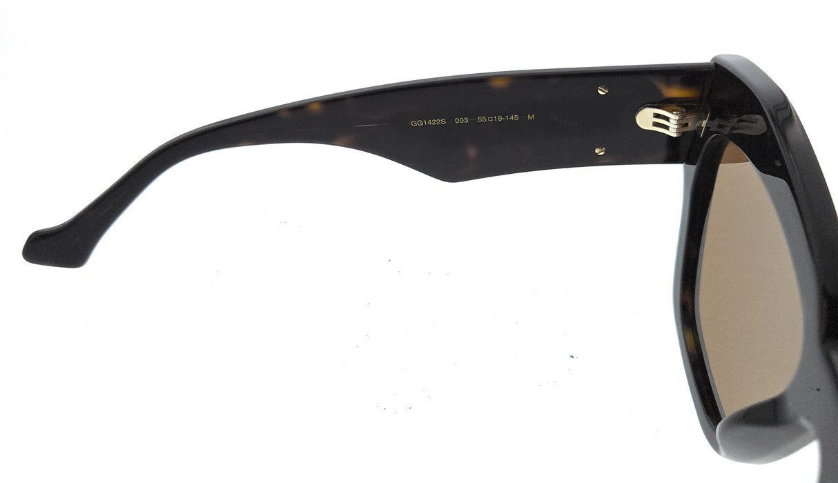 Gucci GG1422S-003 Havana cat eye Ladies Sunglasses