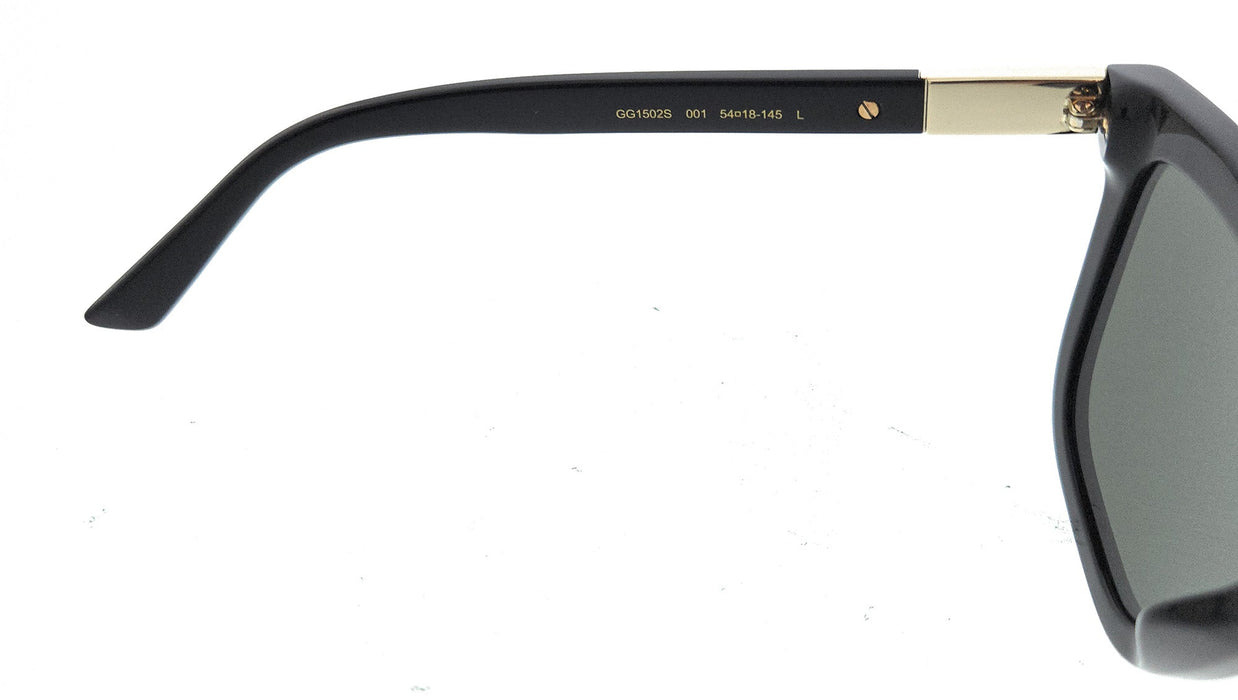 Gucci GG1502S-001 Black square Mens Sunglasses