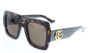 Gucci GG1547S-002 Havana square Ladies Sunglasses