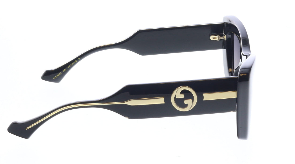 Gucci GG1552S-001 Black & Crystal cat eye Ladies Sunglasses