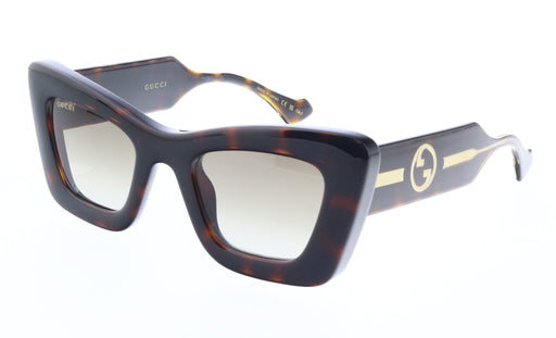 Gucci GG1552S-002 Havana & Crystal cat eye Ladies Sunglasses