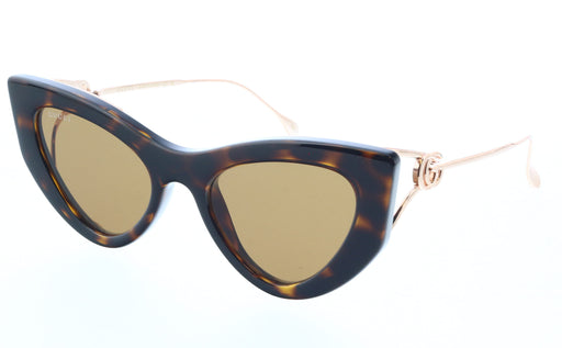 Gucci GG1565S-002 Havana & Gold cat eye Ladies Sunglasses