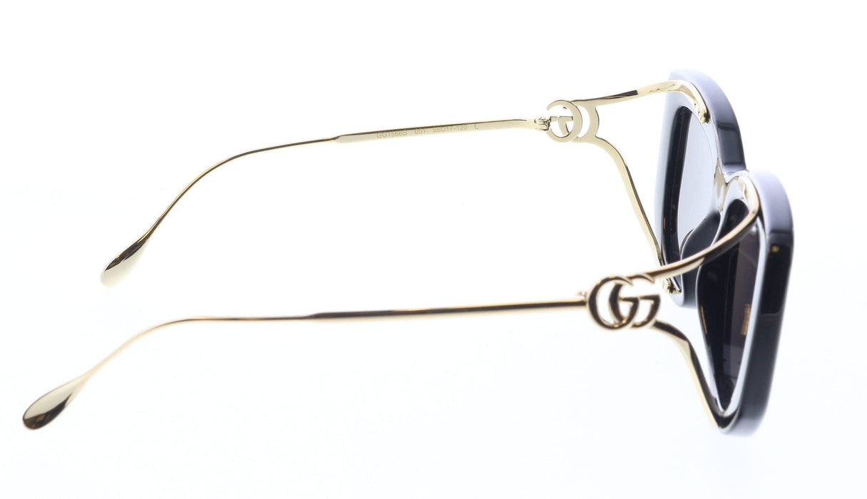 Gucci GG1566S-001 Black cat eye Ladies Sunglasses