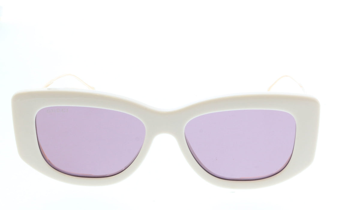 Gucci GG1566S-003 Ivory front with gold metal cat eye - squared Ladies Sunglasses