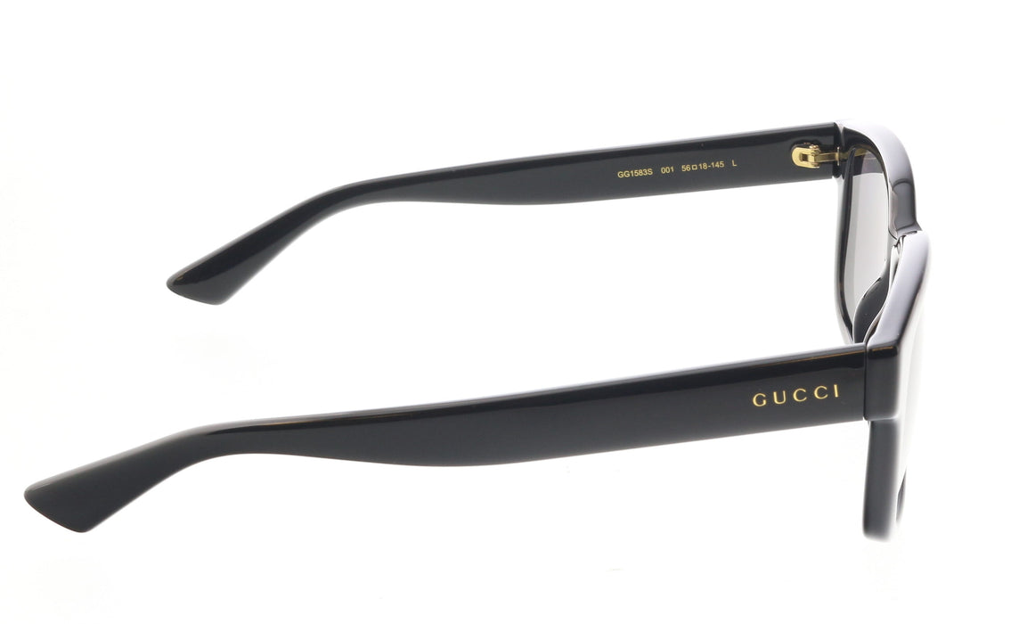 Gucci GG1583S-001 Black square Mens Sunglasses
