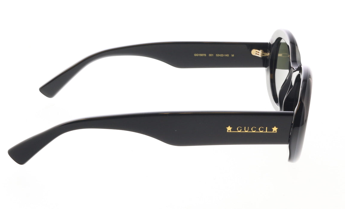Gucci GG1587S-001 Black round Ladies Sunglasses