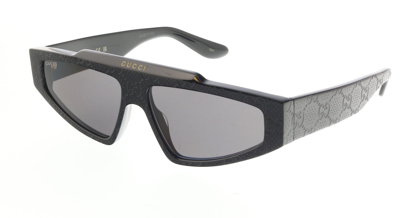 Gucci GG1591S-001 Black shield Mens Sunglasses