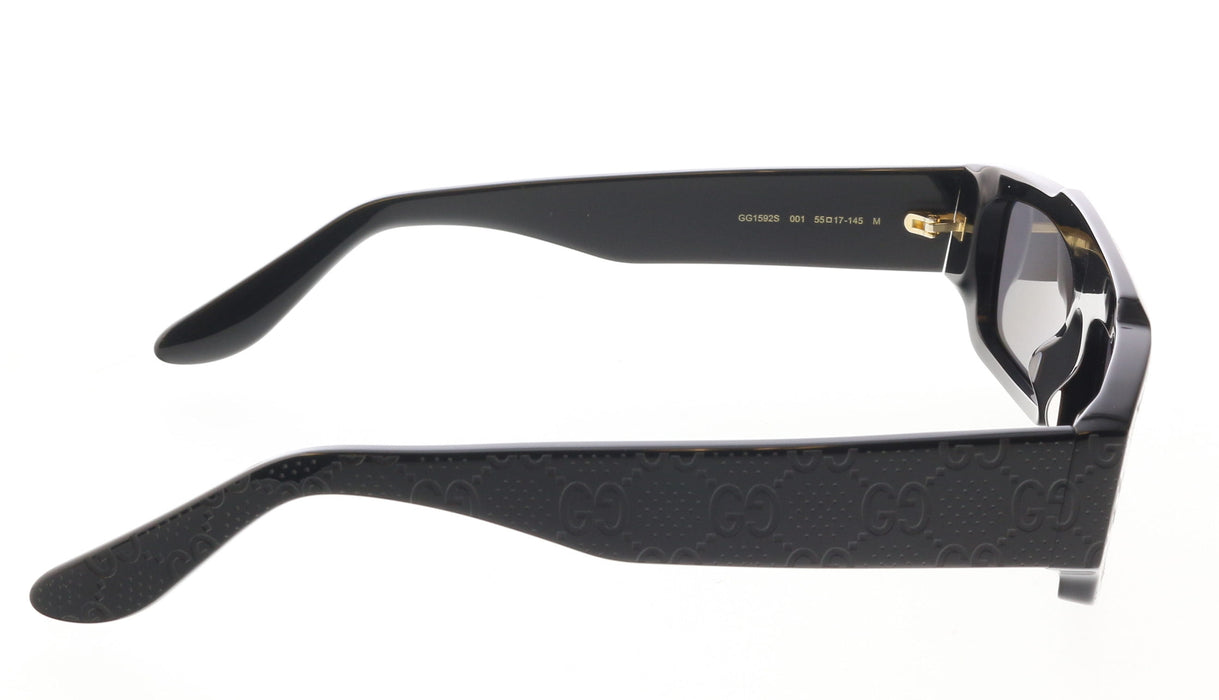 Gucci GG1592S-001 Black square Mens Sunglasses