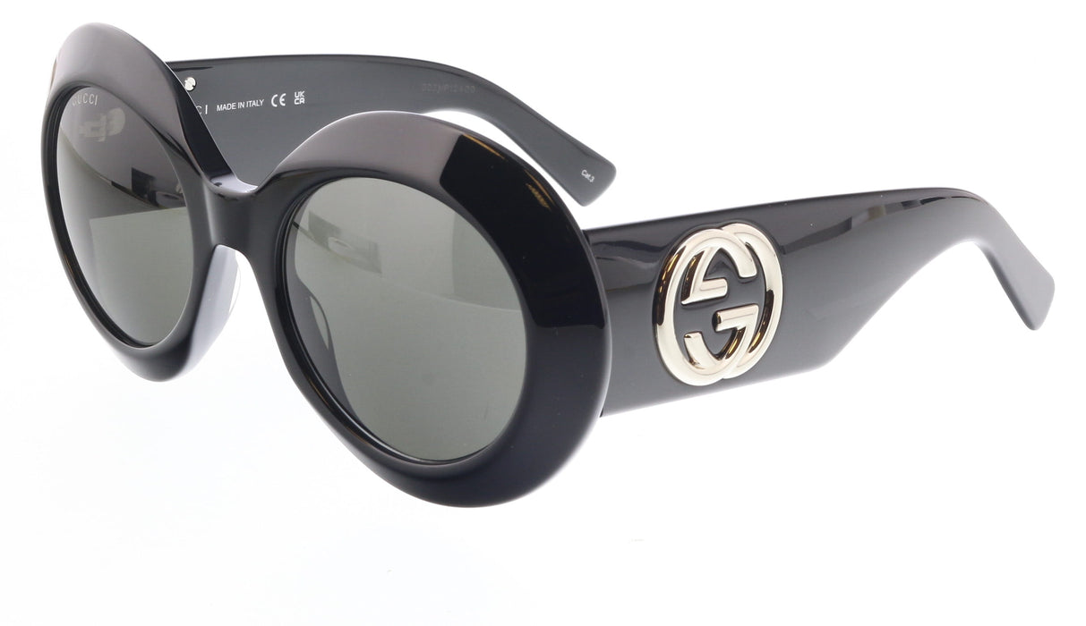 Gucci GG1647S-007 Black round Ladies Sunglasses
