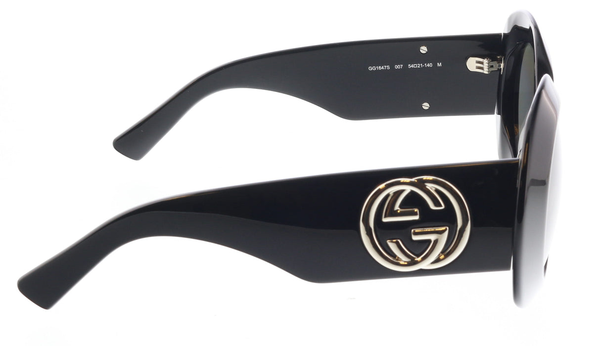 Gucci GG1647S-007 Black round Ladies Sunglasses