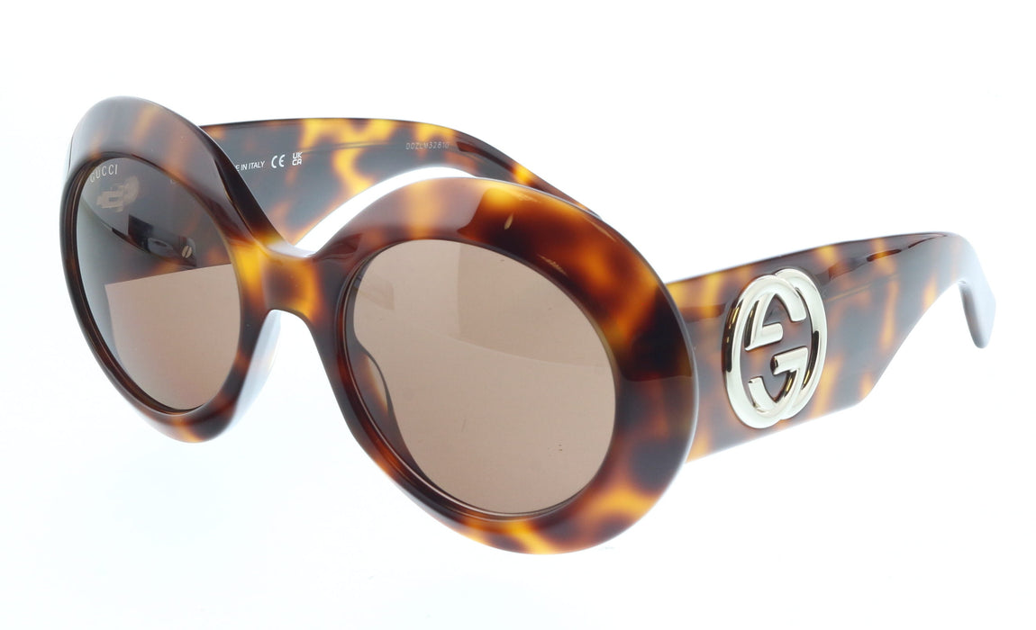 Gucci GG1647S-009 Havana round Ladies Sunglasses