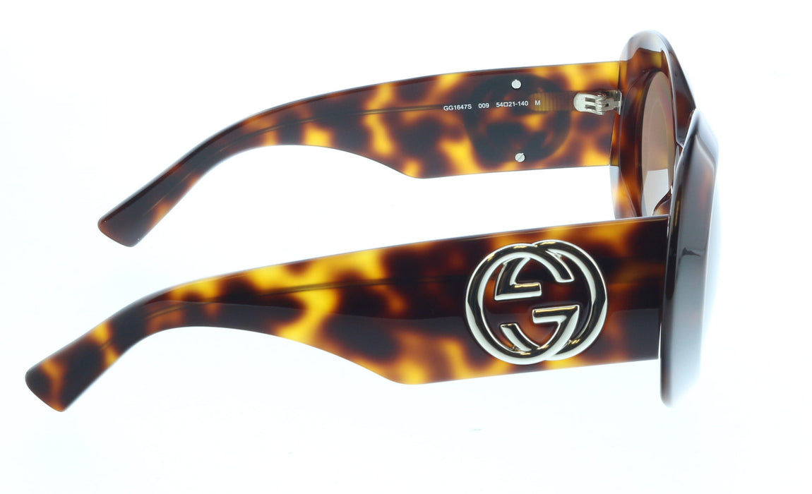 Gucci GG1647S-009 Havana round Ladies Sunglasses