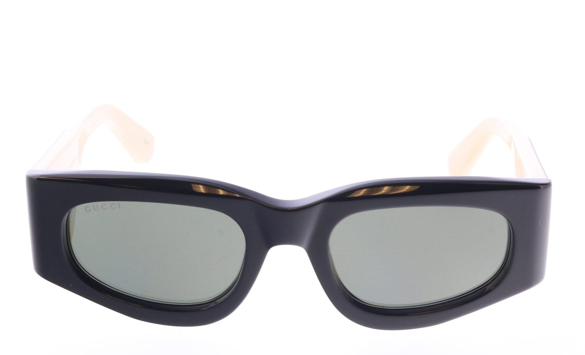 Gucci GG1664S-001 Black & Ivory square Ladies Sunglasses