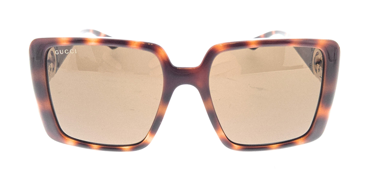 Gucci GG1692S-002 Havana square Ladies Sunglasses